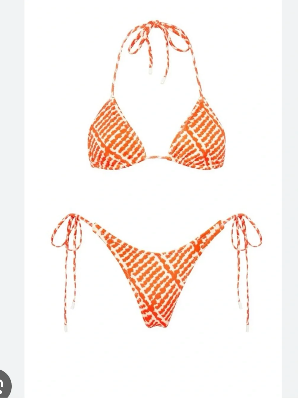 NWT triangl swimwear Orange & White Tie Bikini XS vinca perre - trade for small?